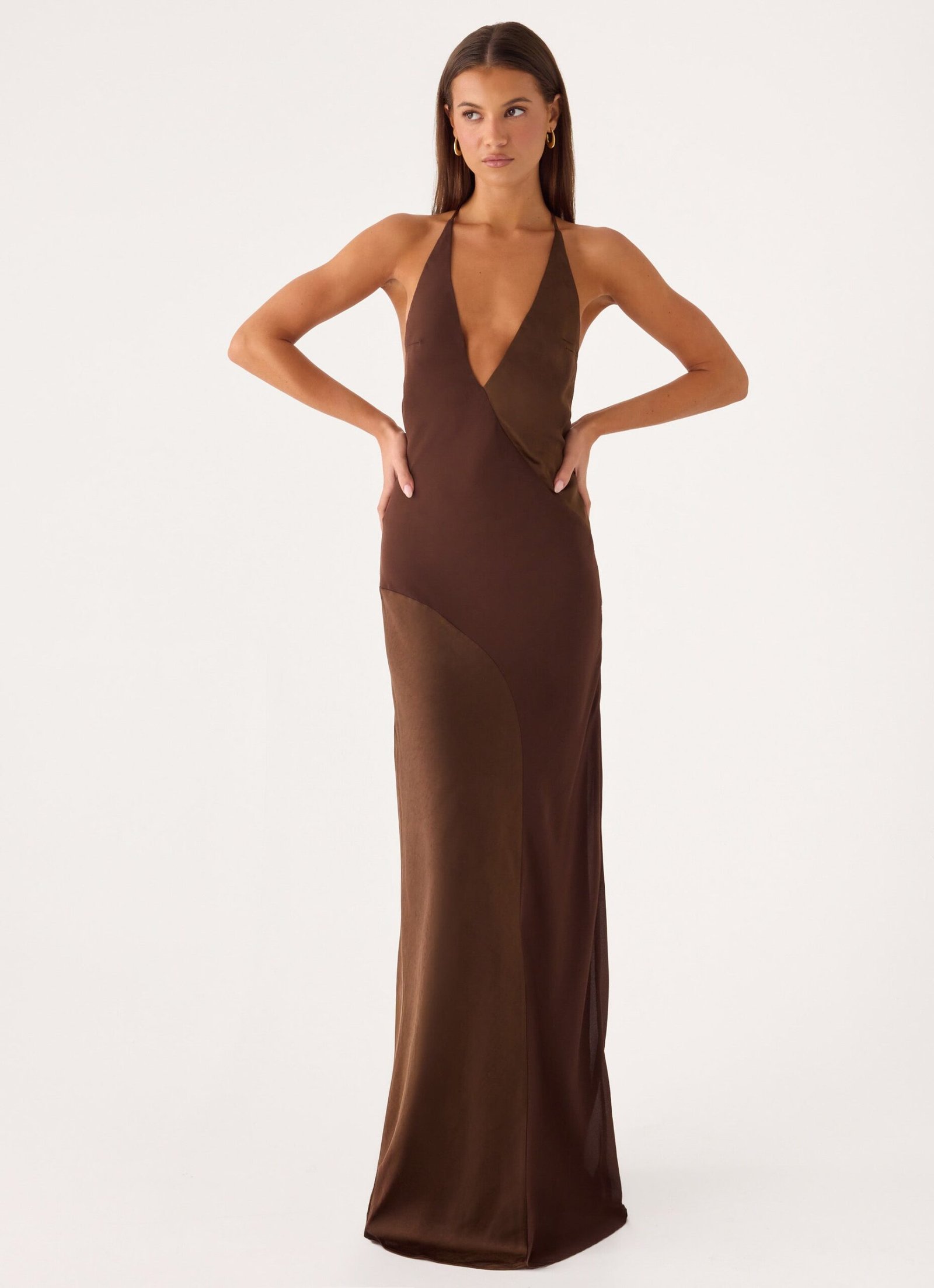 Ellopez Maxi Dress - Chocolate - Image 4