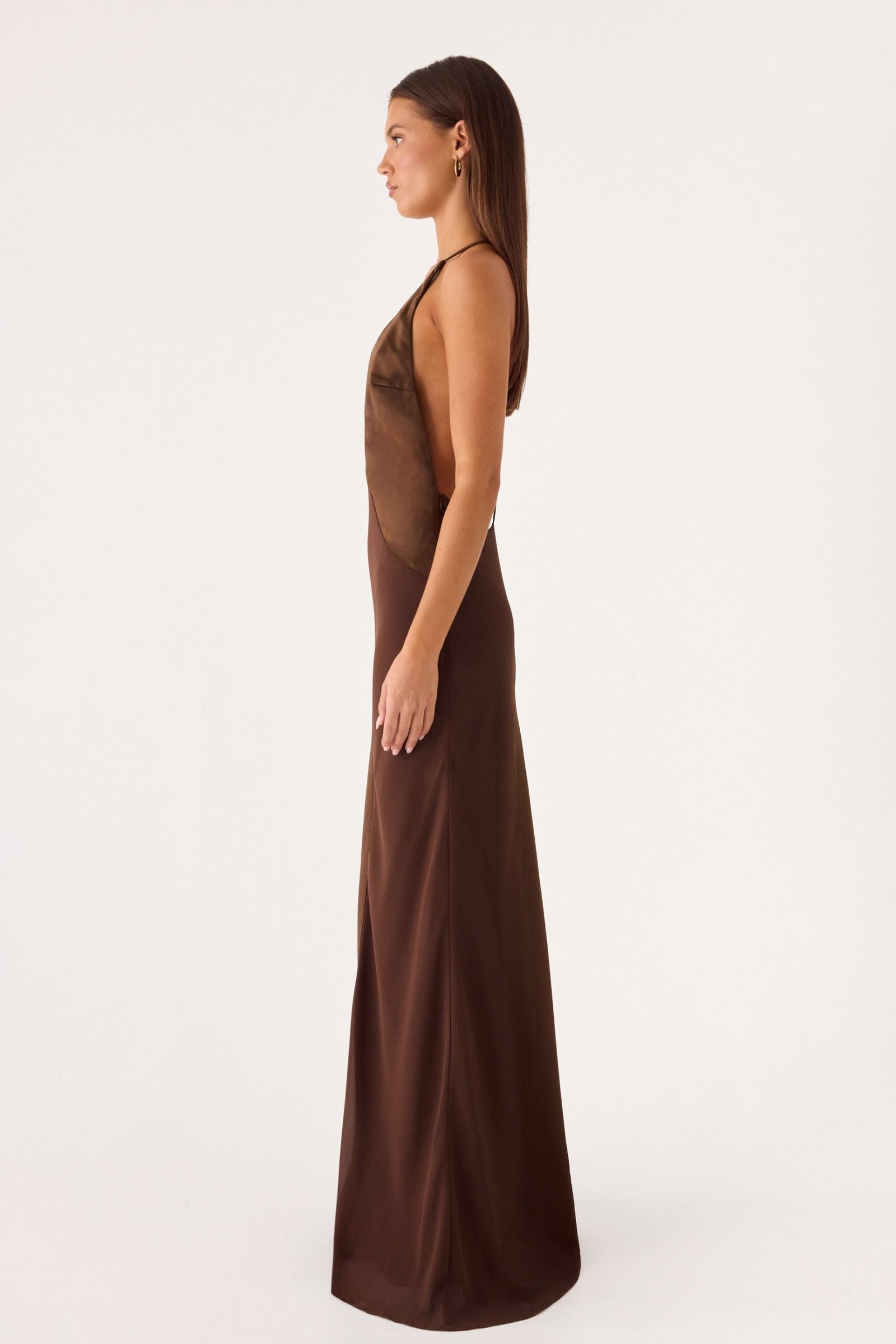 Ellopez Maxi Dress - Chocolate - Image 3