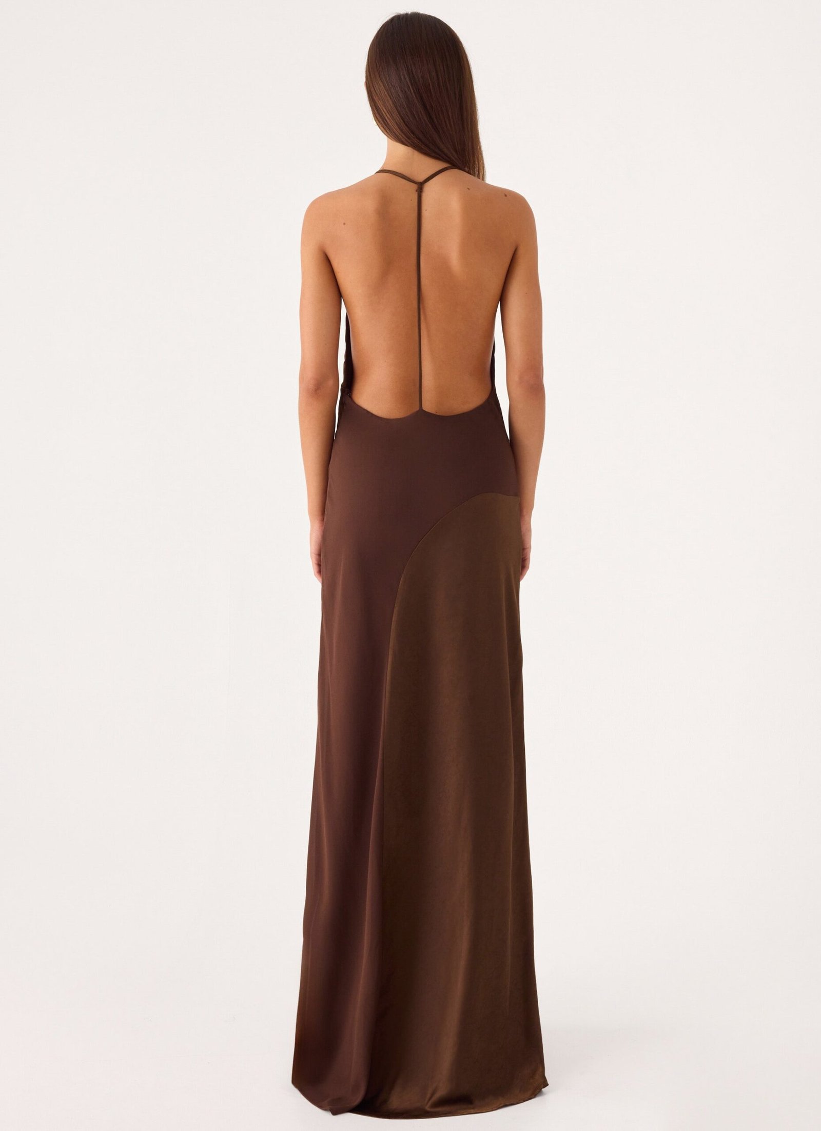 Ellopez Maxi Dress - Chocolate - Image 2