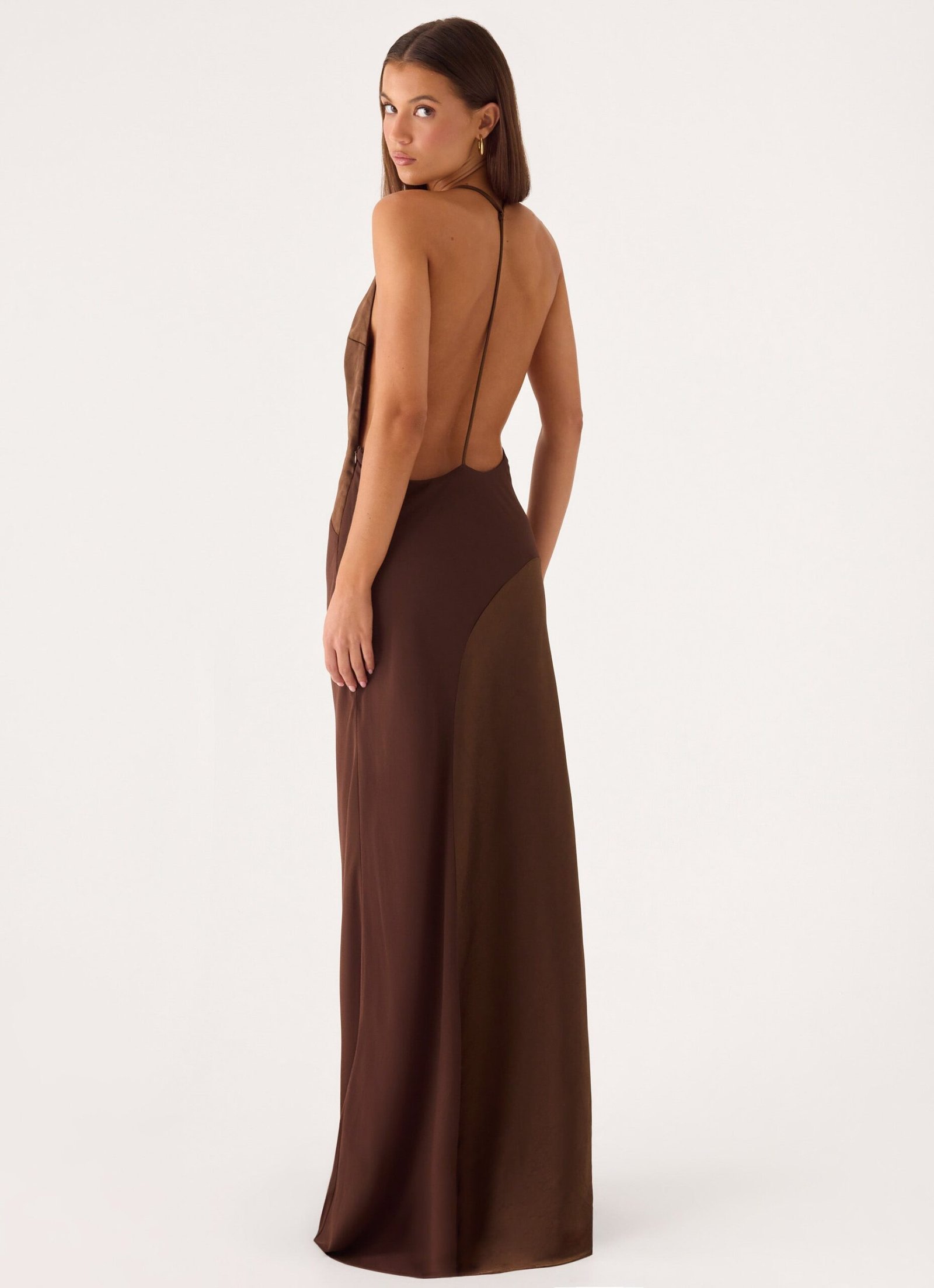 Ellopez Maxi Dress - Chocolate - Image 5