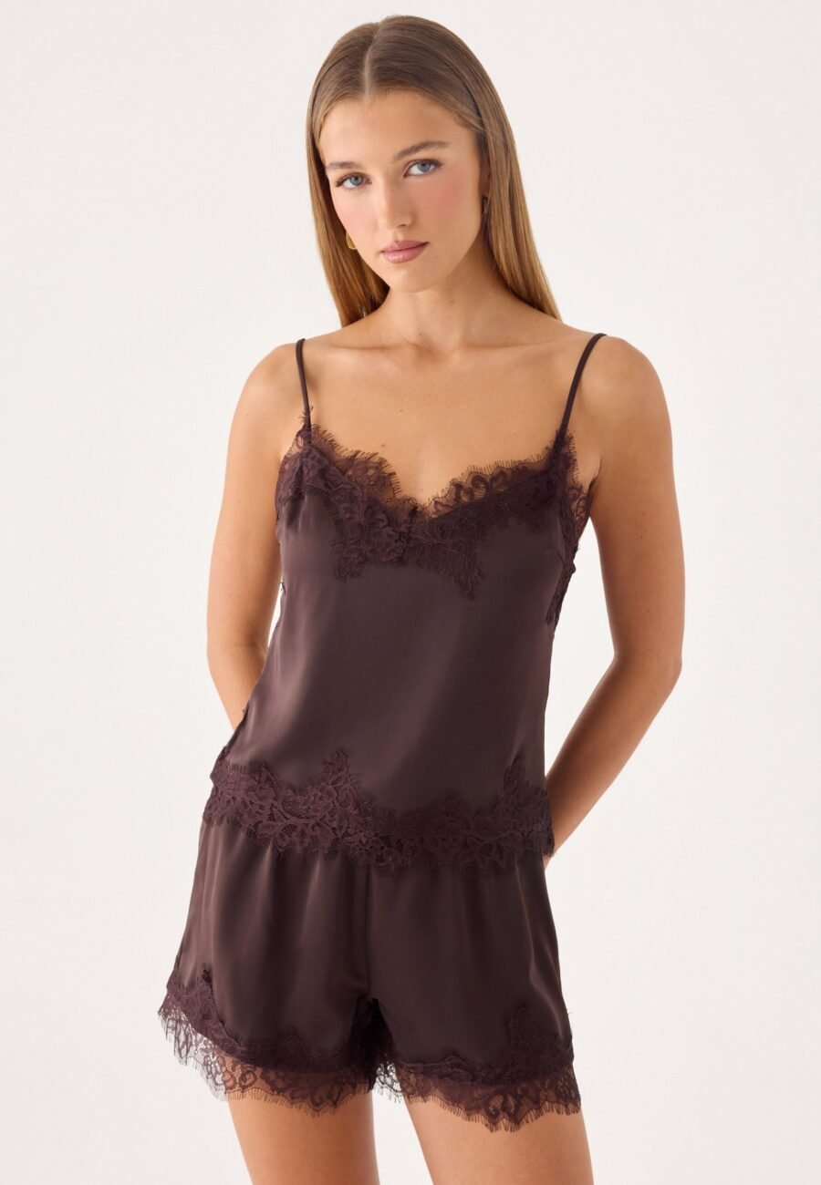 Ellora Cami Top - Chocolate