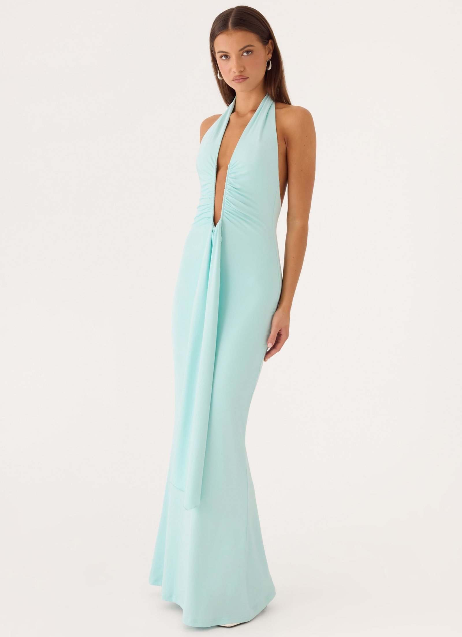 Emiliana Maxi Dress - Aqua - Image 5
