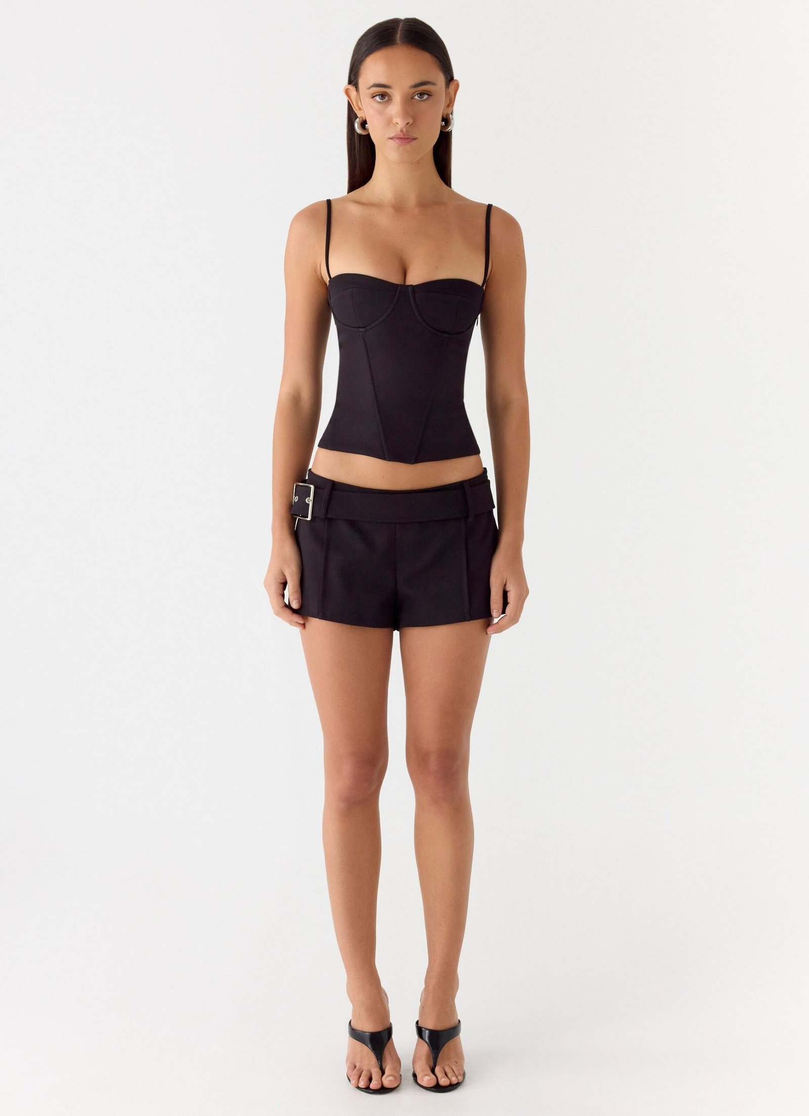 Favourite Moment Belt Mini Shorts - Black - Image 2