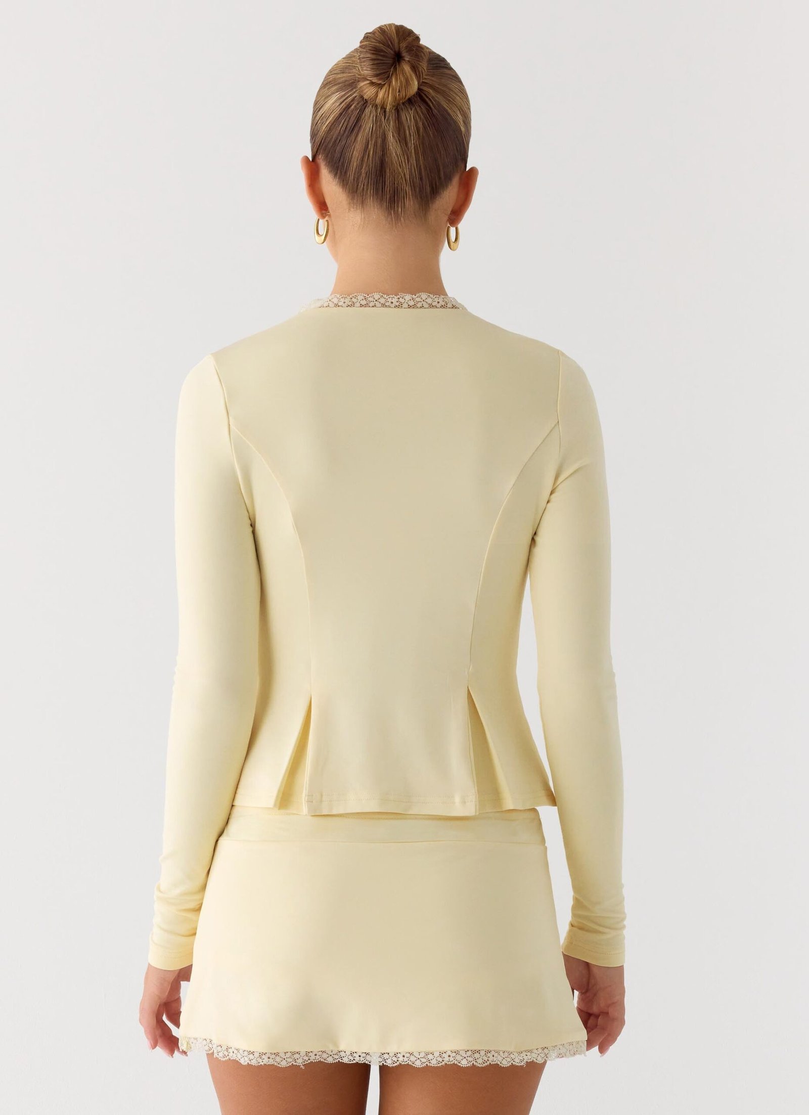 Get No Sleep Mini Skort - Butter Yellow - Image 4