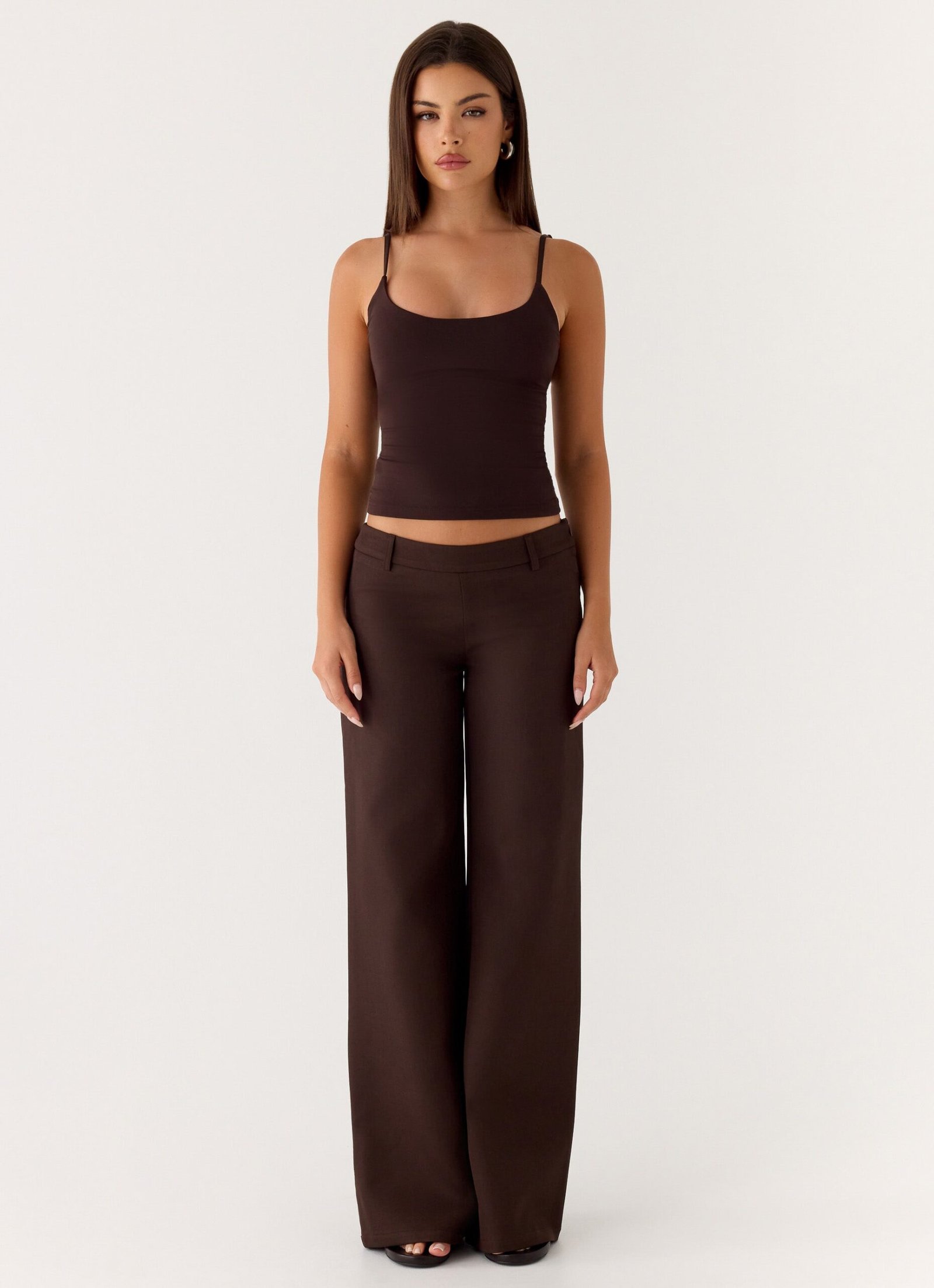 Hot As Ice Low Rise Pants - Chocolate - Image 2