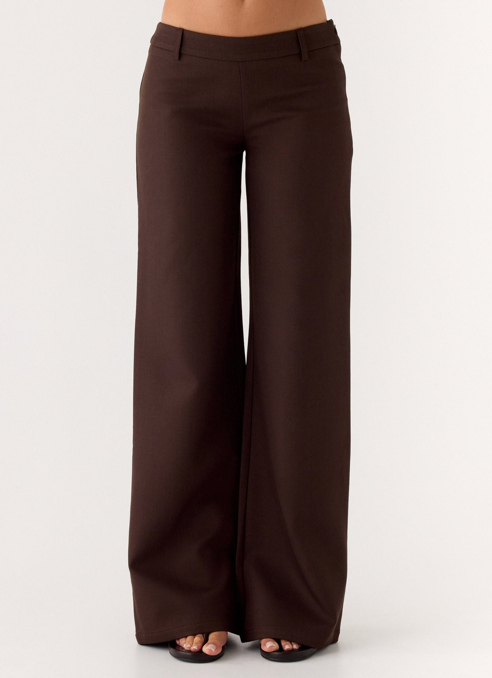 Hot As Ice Low Rise Pants - Chocolate