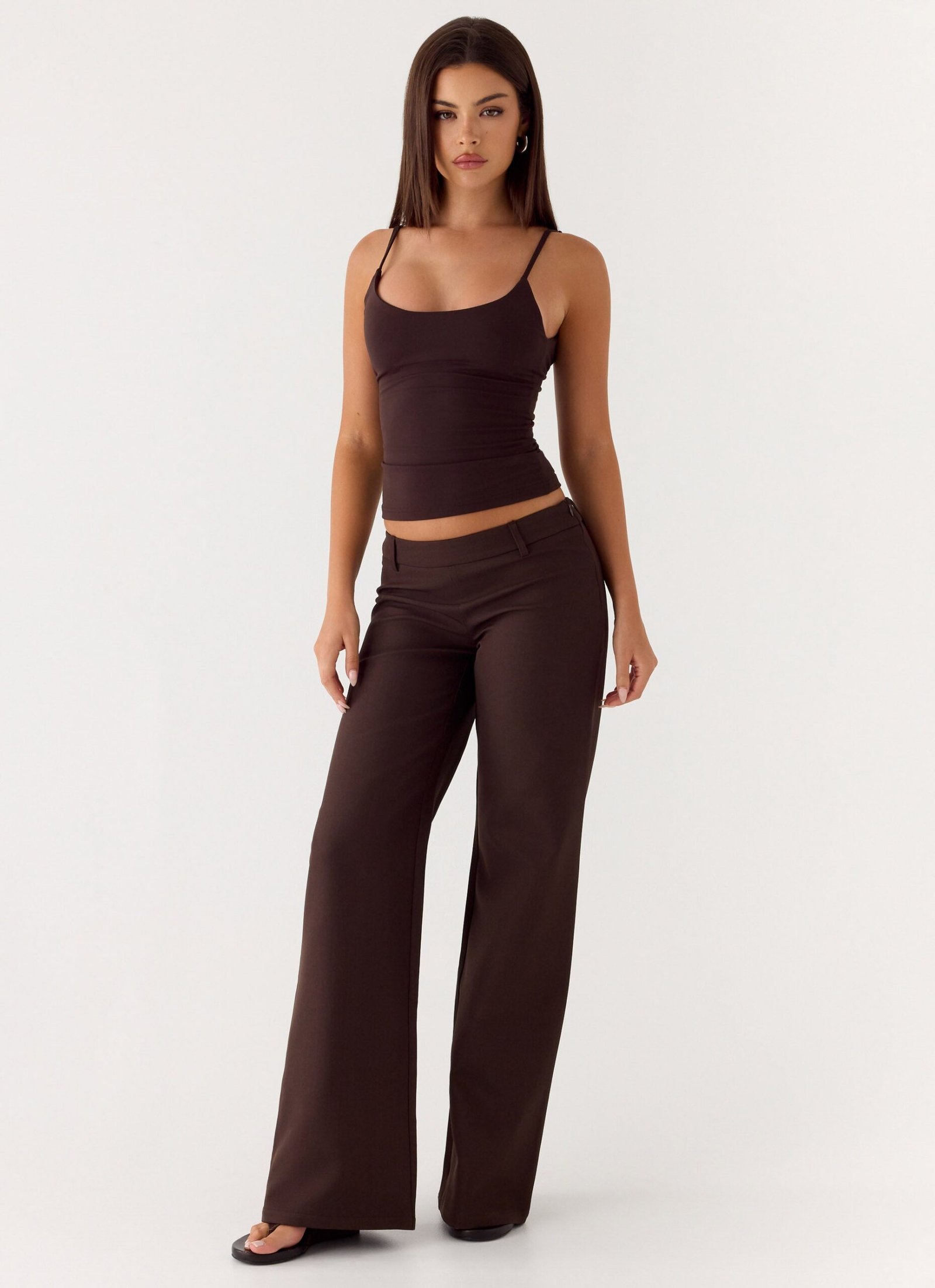 Hot As Ice Low Rise Pants - Chocolate - Image 6