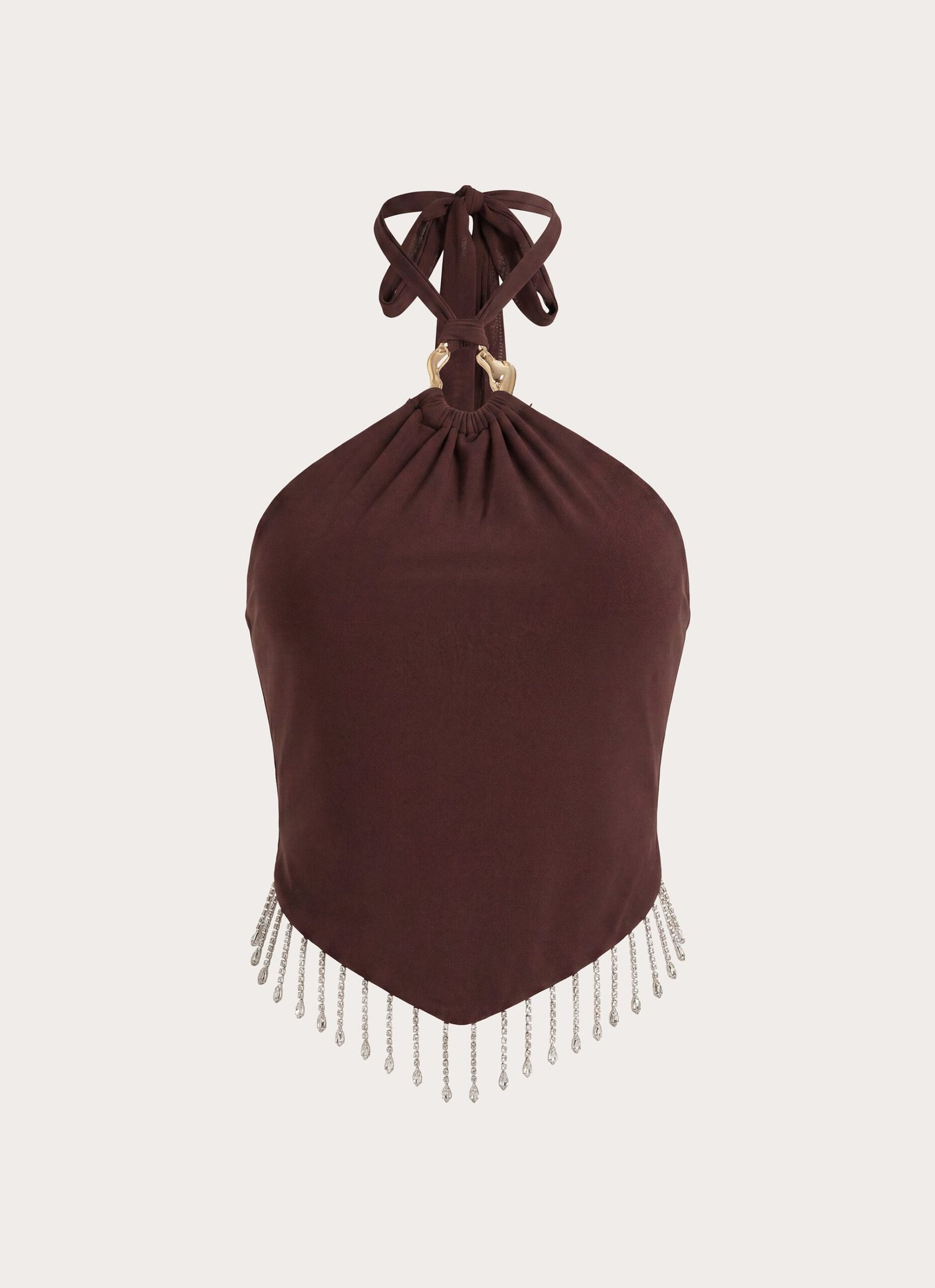 Joosal Beaded Top - Brown - Image 8