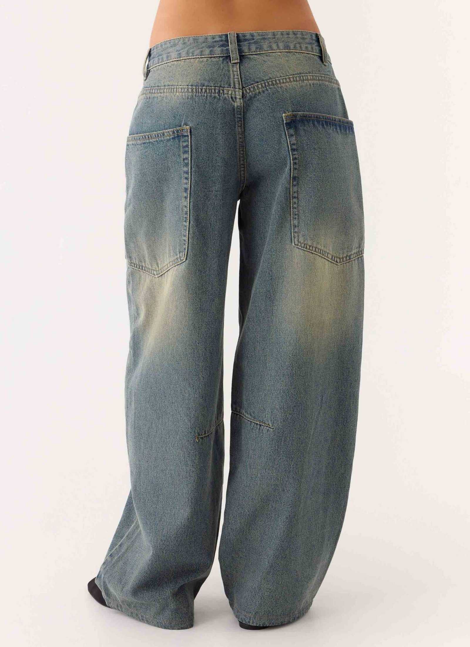 Joseph Low Rise Jeans - Vintage Wash Blue - Image 4