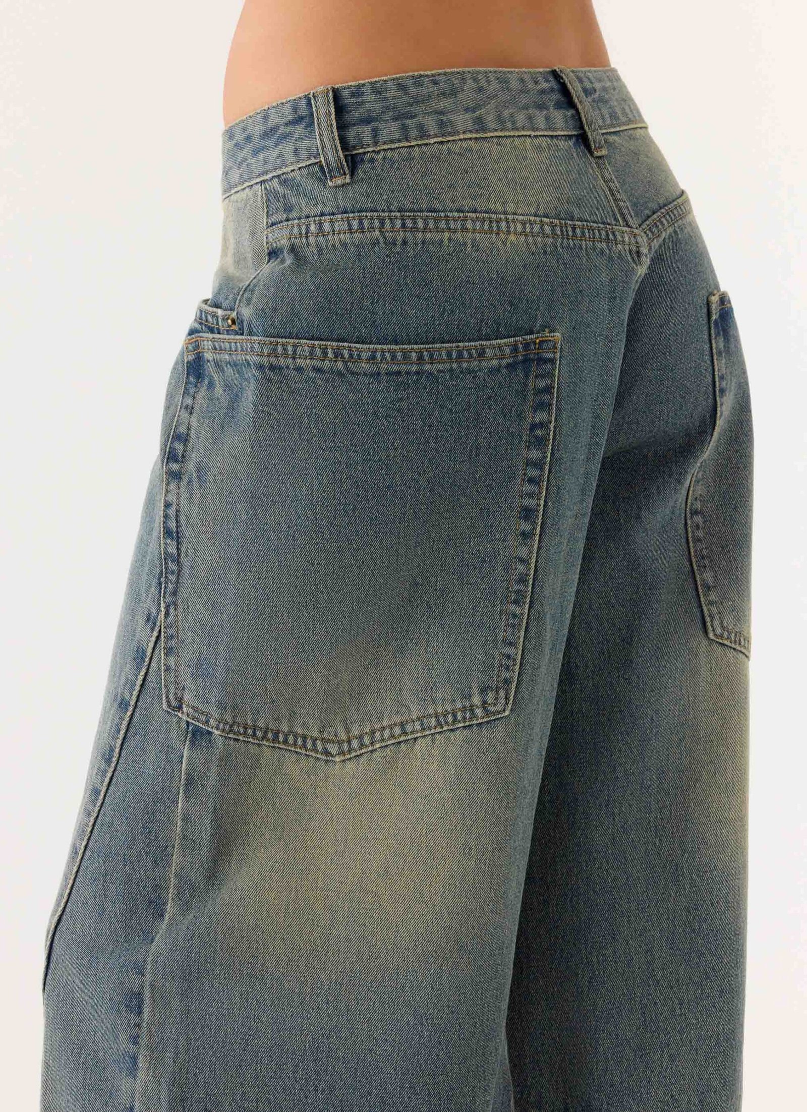 Joseph Low Rise Jeans - Vintage Wash Blue - Image 6