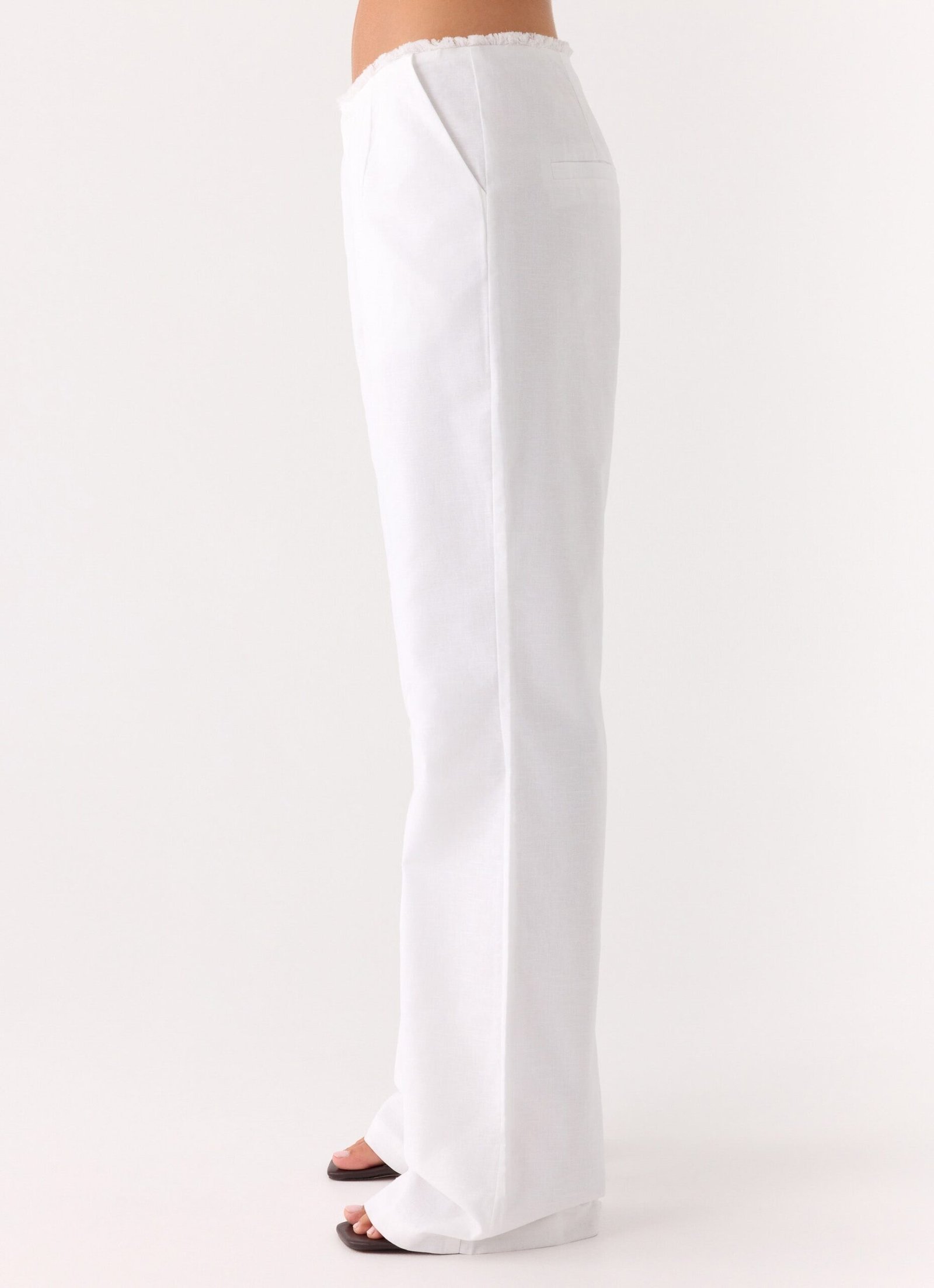 Josephina Linen Pant - White - Image 2