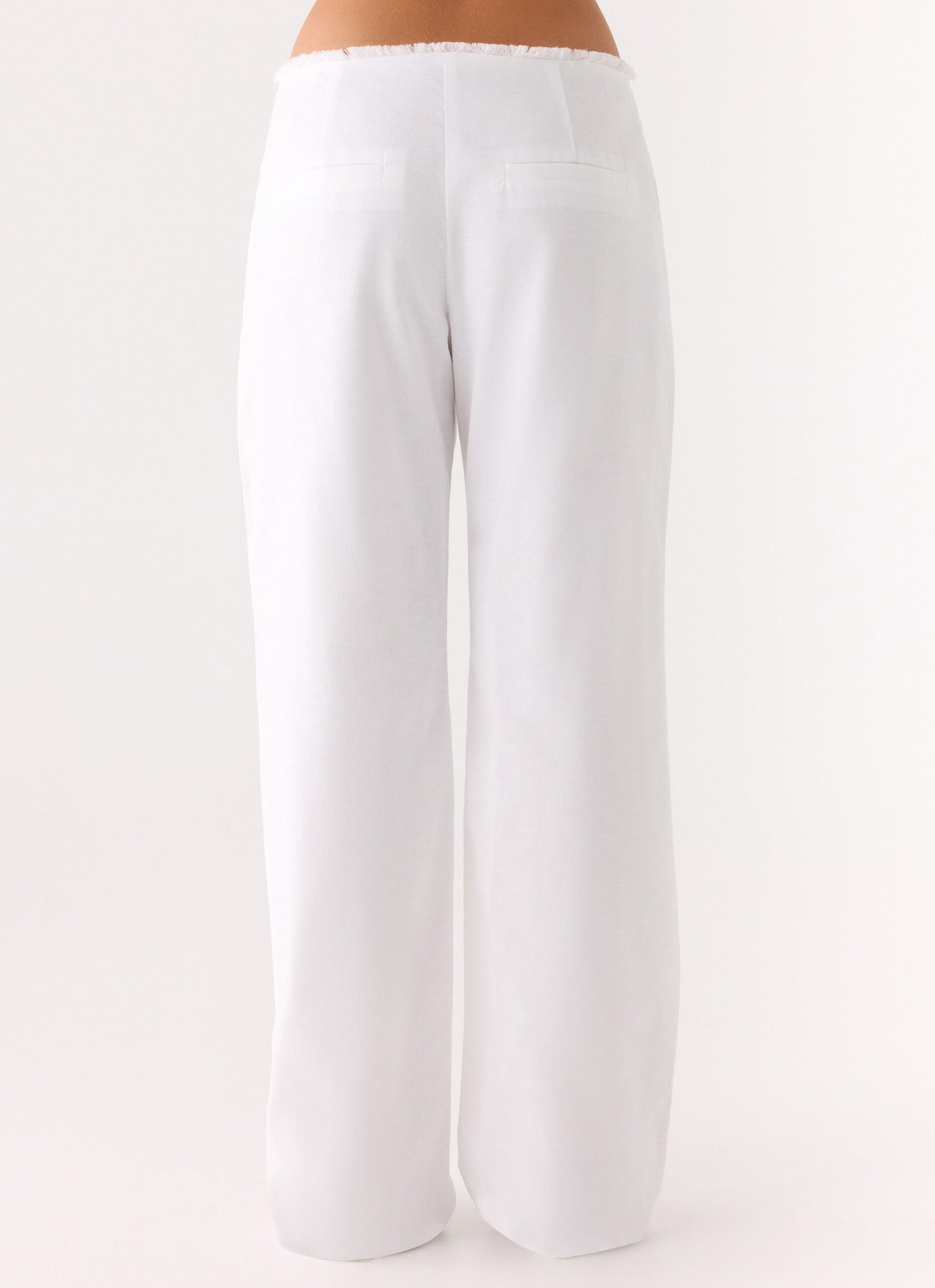 Josephina Linen Pant - White - Image 3