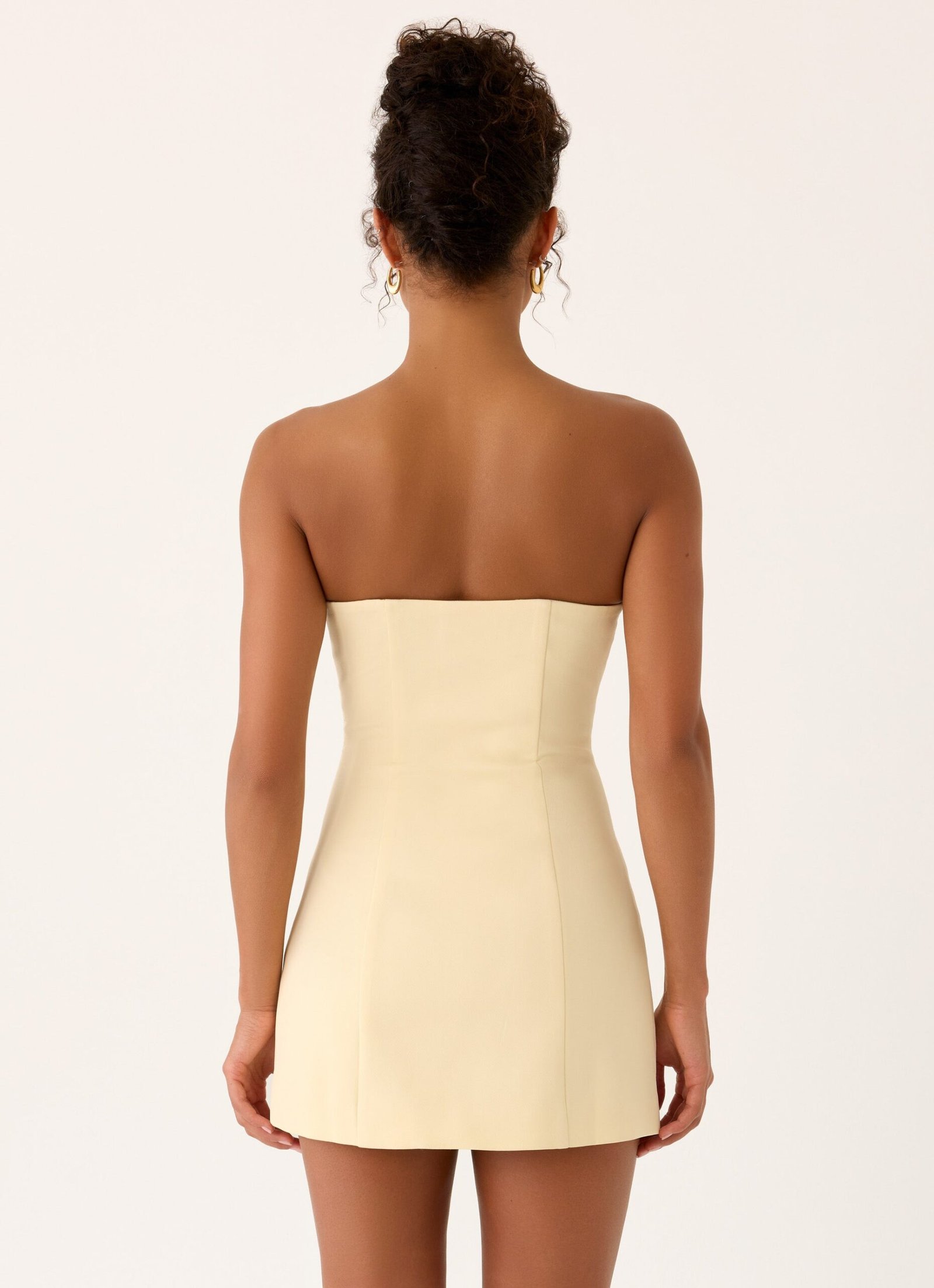 Luna Rosa Mini Dress - Baby Yellow - Image 2