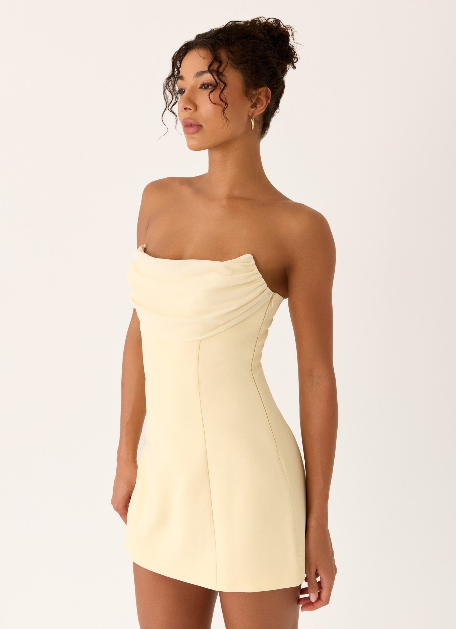 Luna Rosa Mini Dress - Baby Yellow - Image 4