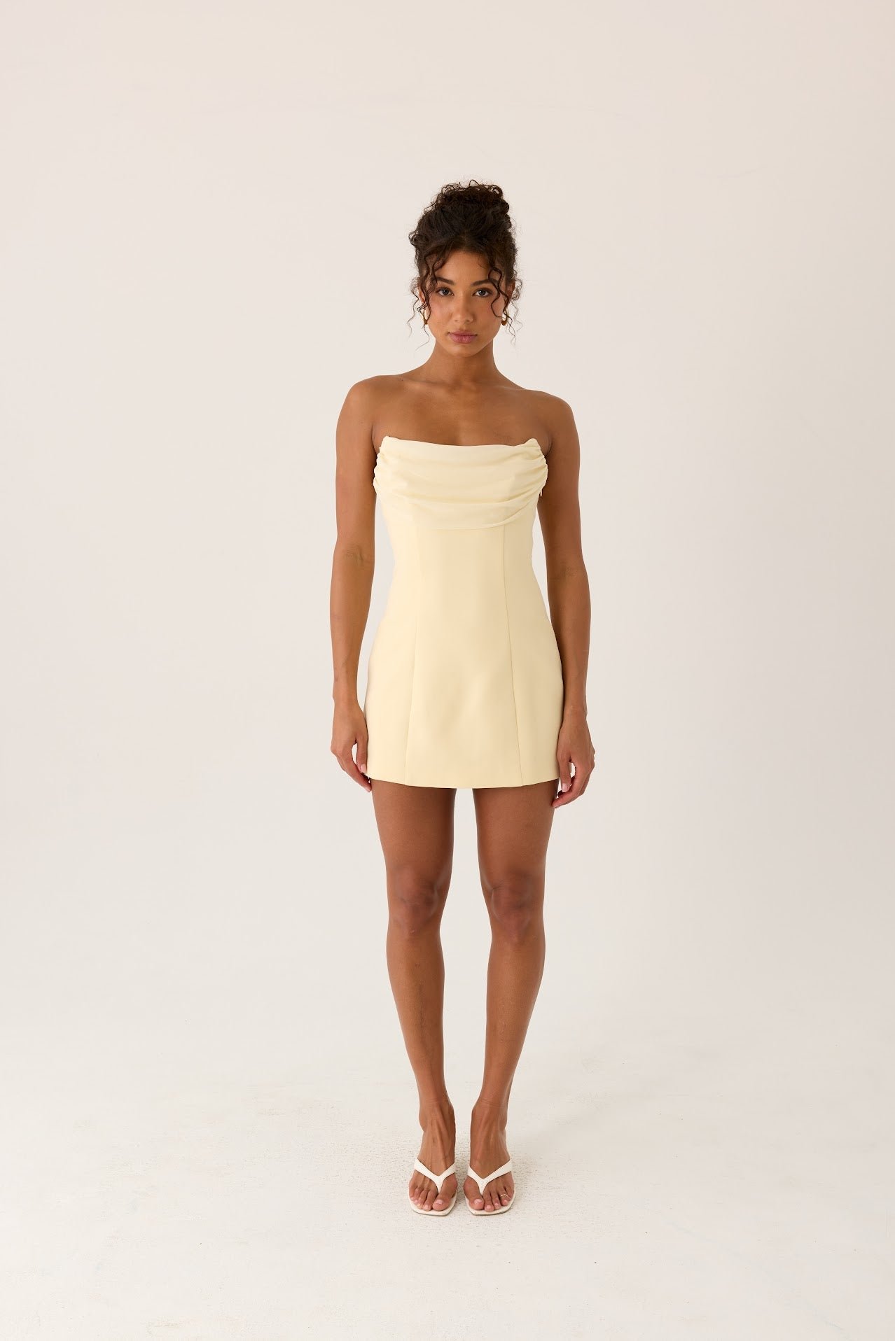 Luna Rosa Mini Dress - Baby Yellow - Image 7