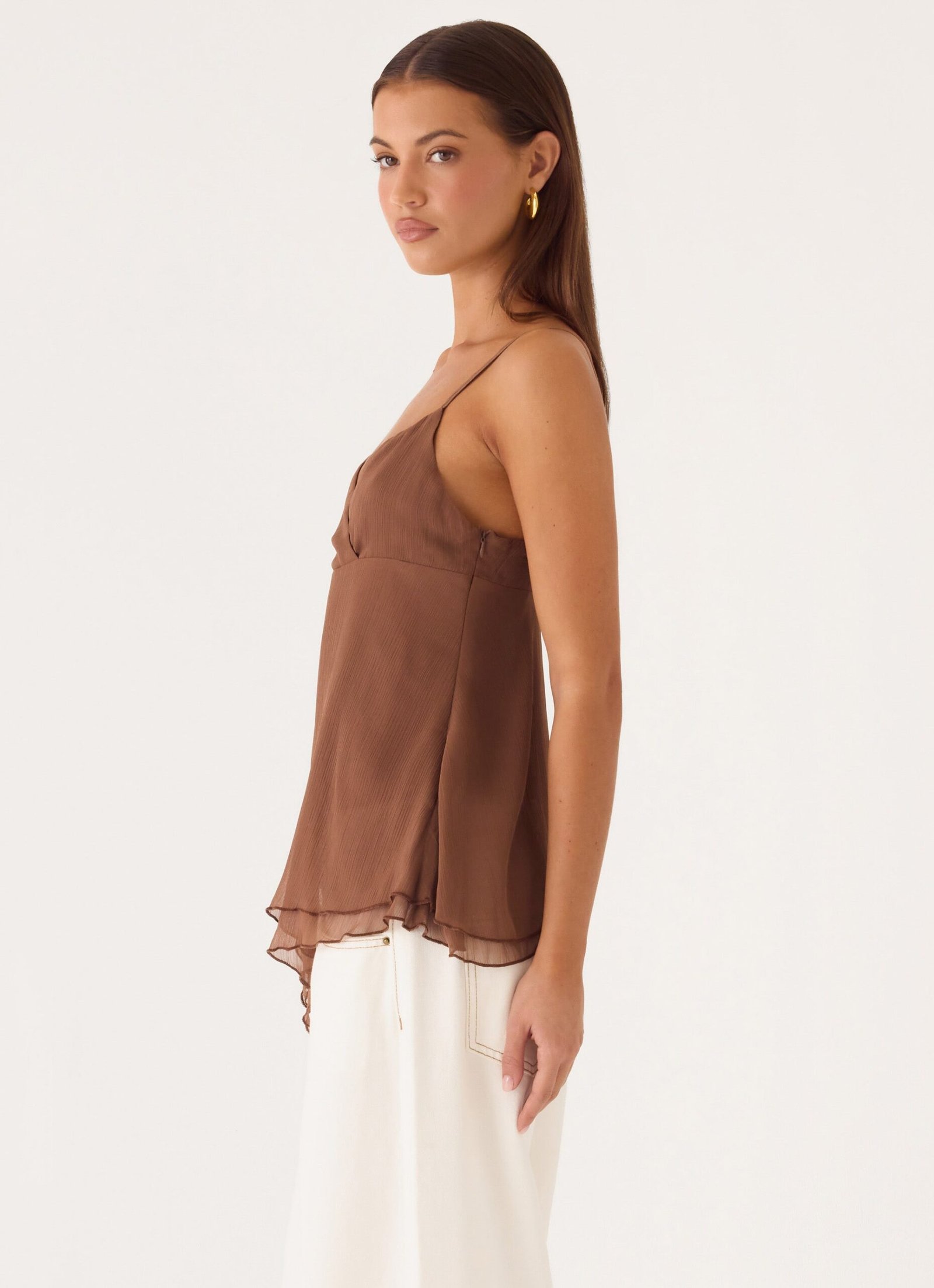 Lurbua Cami Top - Chocolate - Image 3