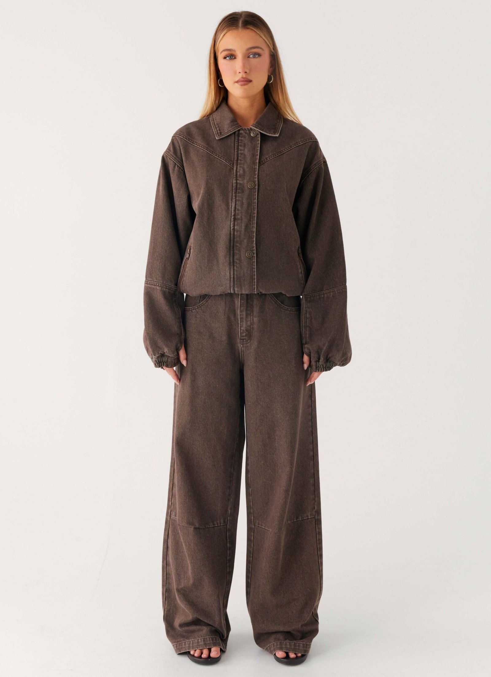 Midwest Low Rise Denim Jeans - Light Wash Chocolate - Image 2
