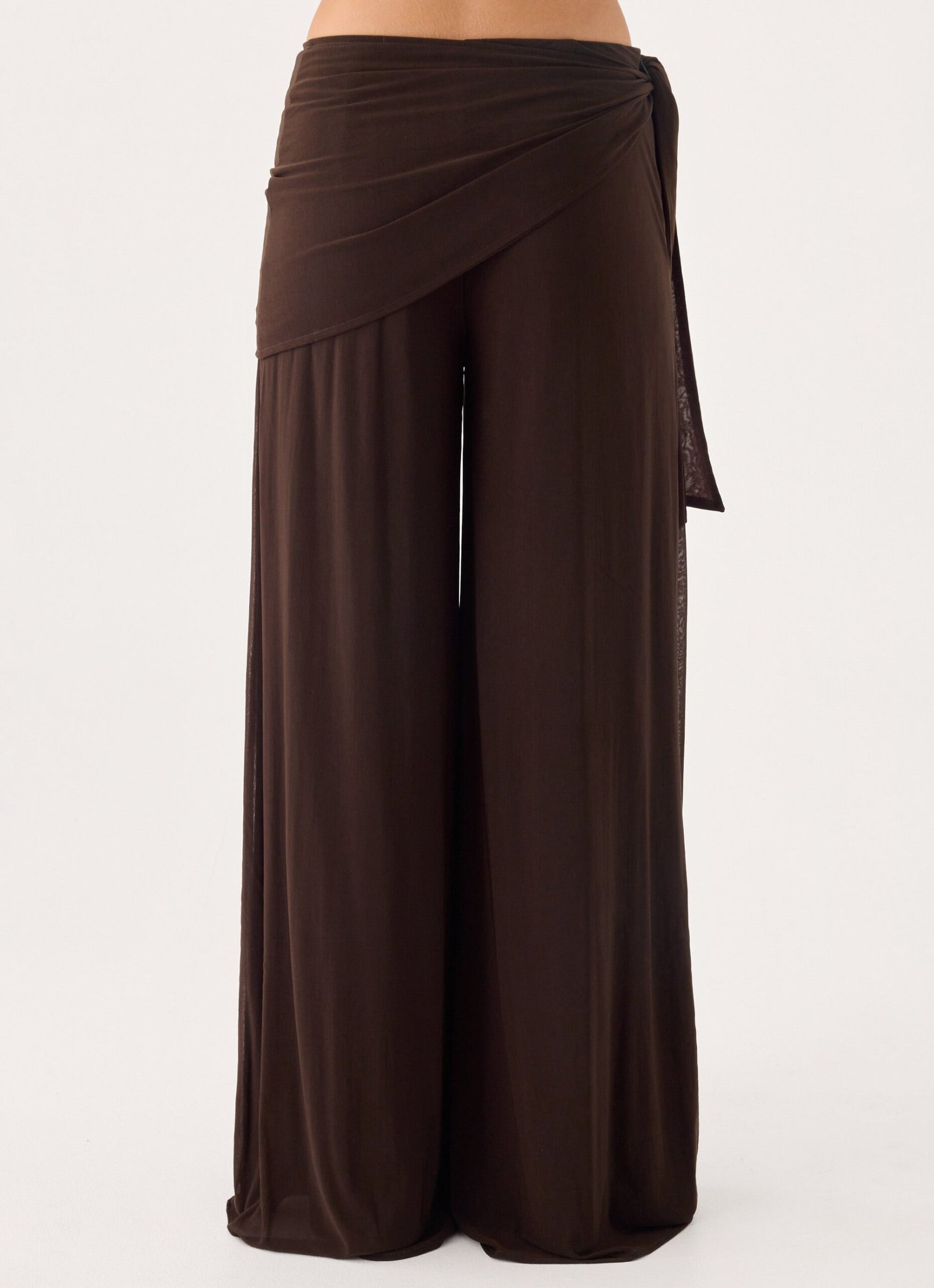 Riyan Waist Scarf Pant - Chocolate - Image 4