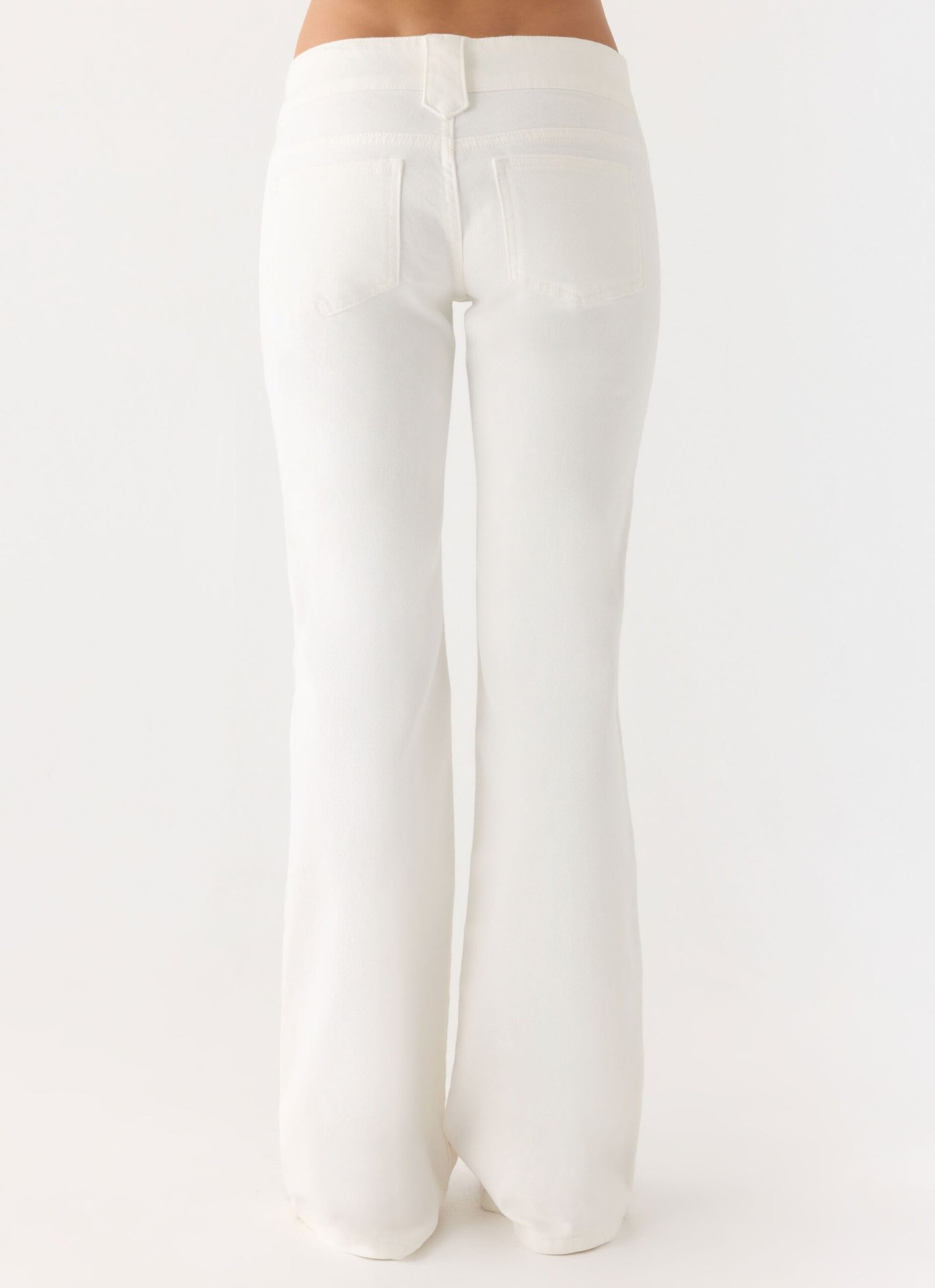 Robbie Super Low Denim Jeans - White - Image 4