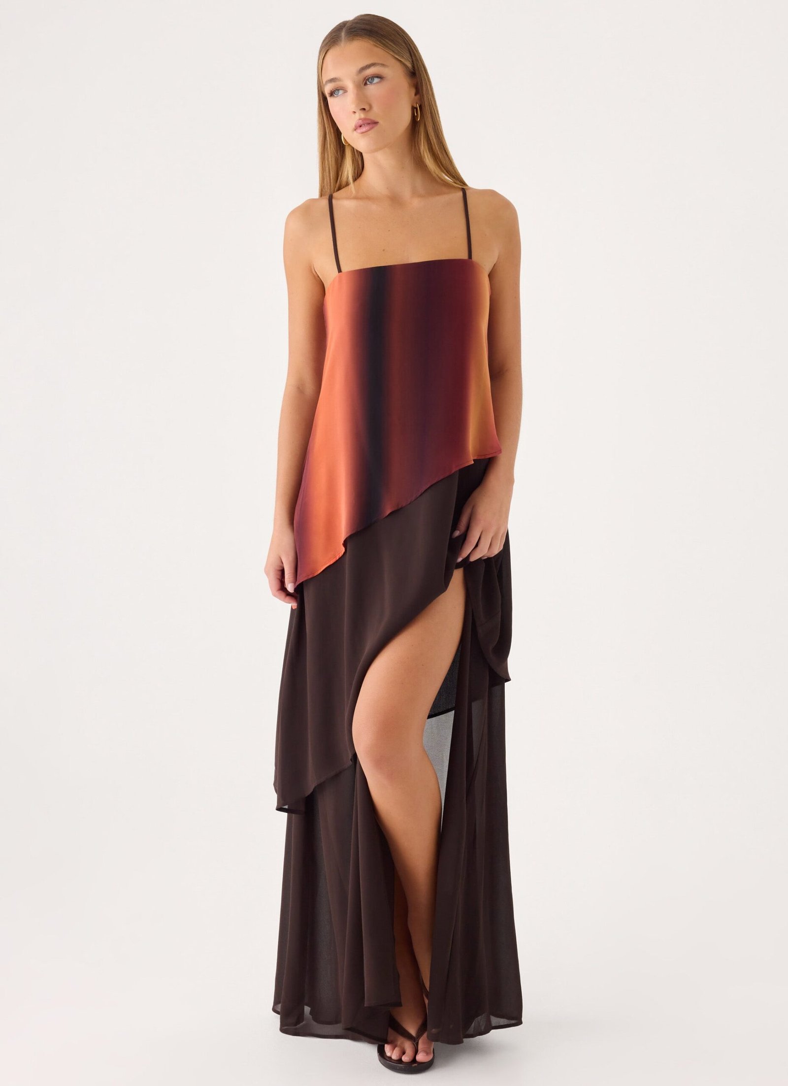 Ruesella Maxi Dress - Brown - Image 5