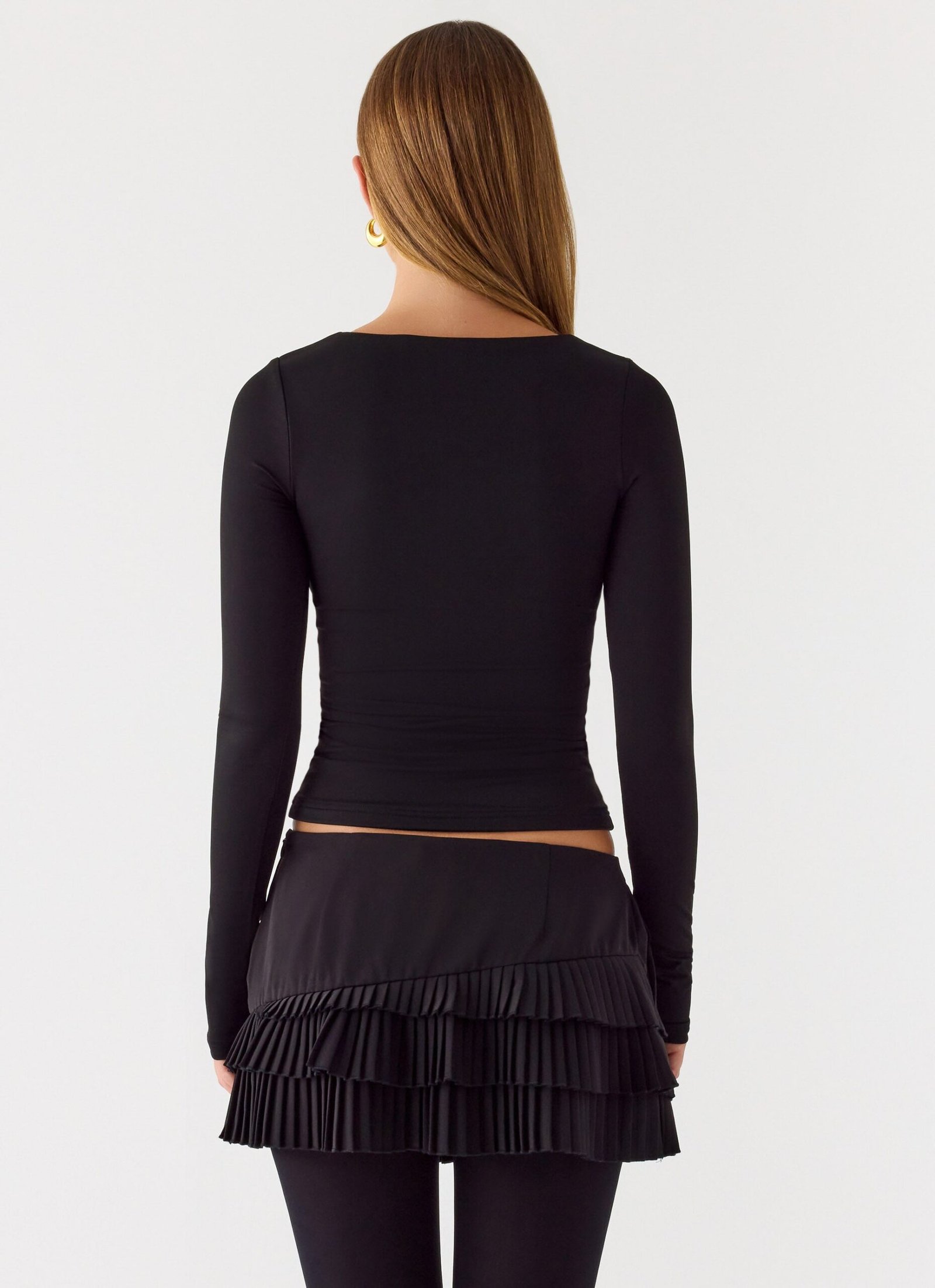 Skyler Mini Skort - Black - Image 5