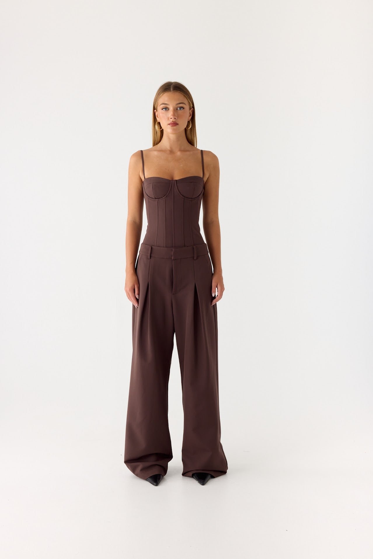 Sora Low Rise Pant - Dark Chocolate - Image 7