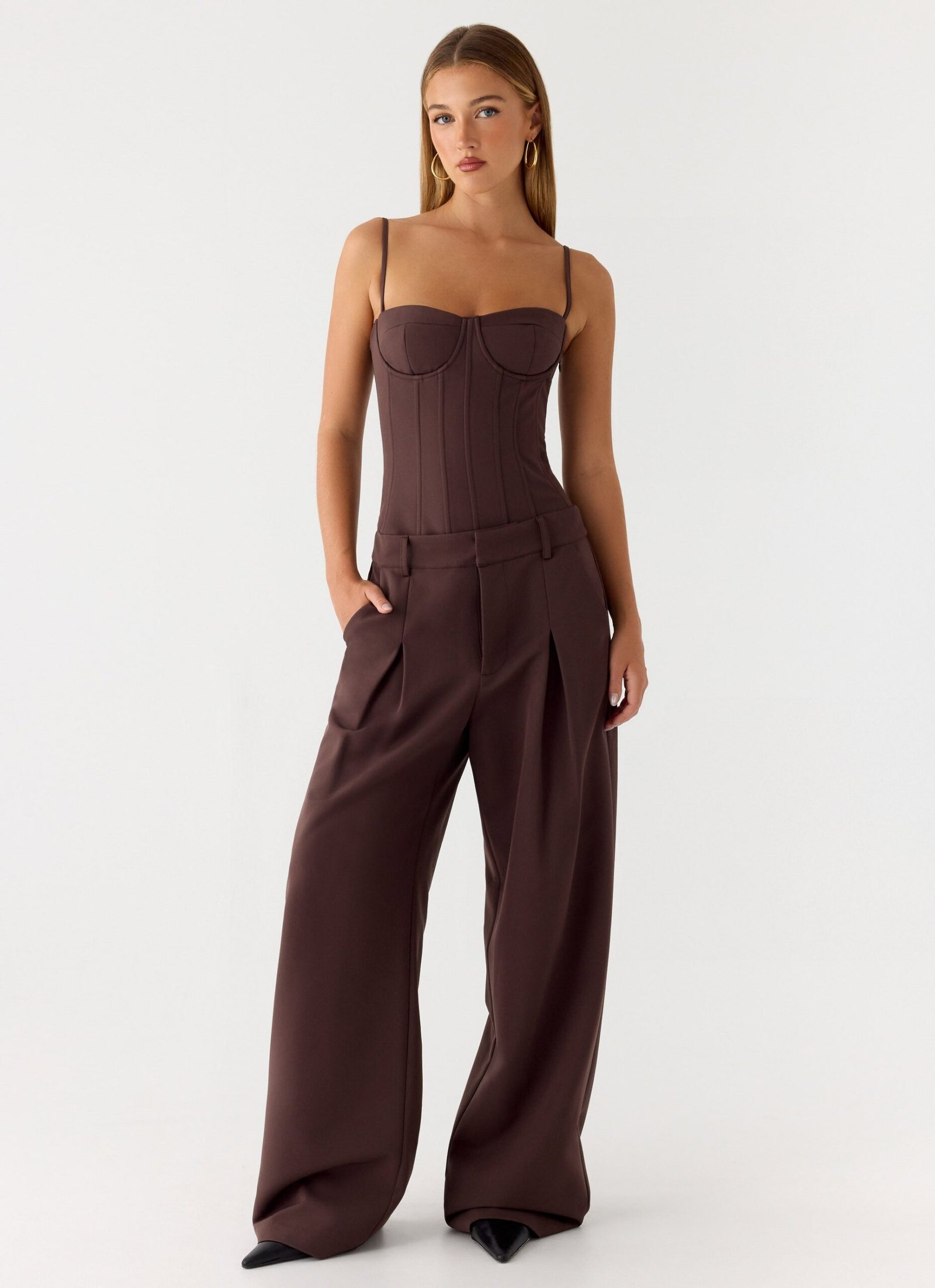 Sora Low Rise Pant - Dark Chocolate - Image 5