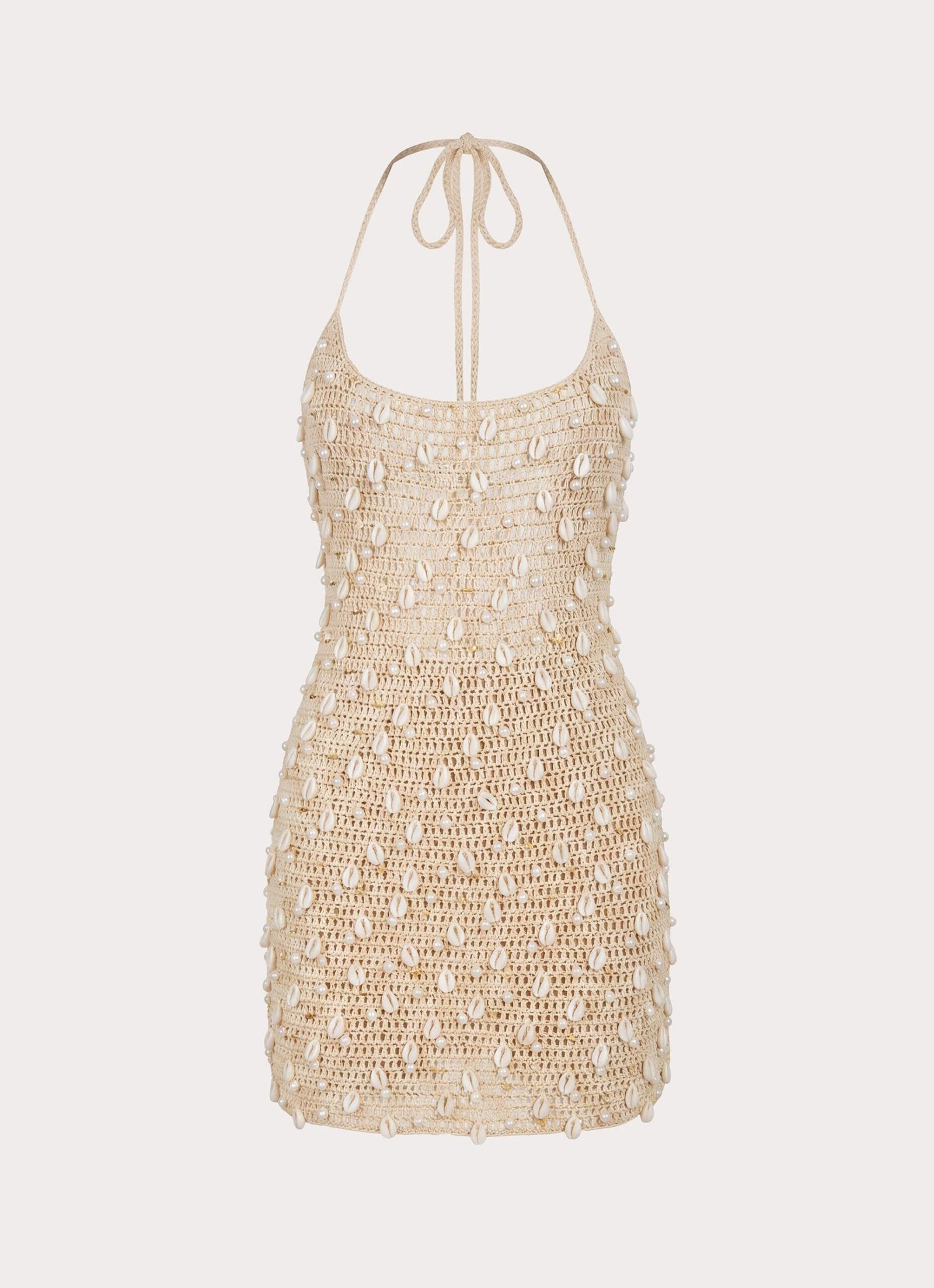 Sylvara Crochet Mini Dress - Ivory - Image 7