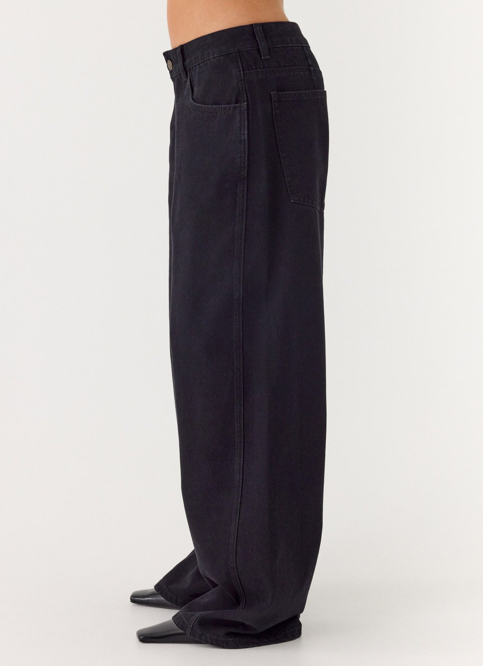 Waylon Low Rise Denim Jeans - Black - Image 3