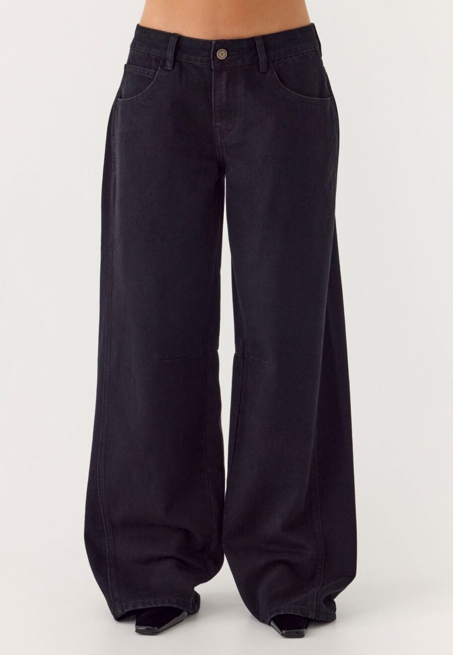 Waylon Low Rise Denim Jeans - Black